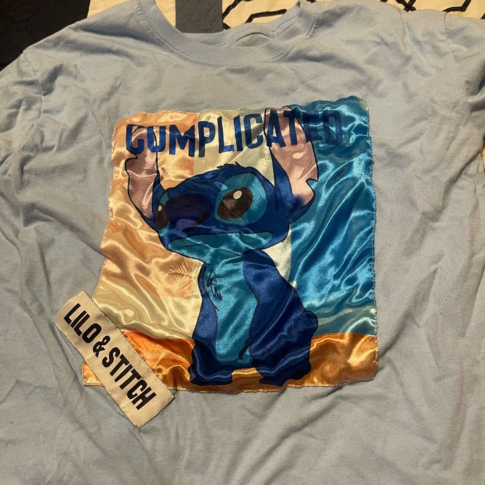 Stitch complicated shirt, size L